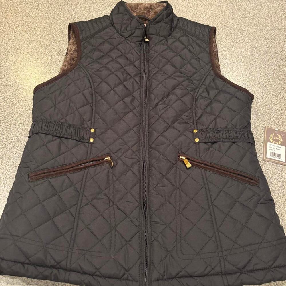 Victory Outfitters Quilted Faux Fur Lined Vest - Size M